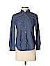 Ann Taylor LOFT Blue Long Sleeve Button-Down Shirt Size XS - photo 1