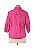 George Pink 3/4 Sleeve Button-Down Shirt Size XL - photo 2