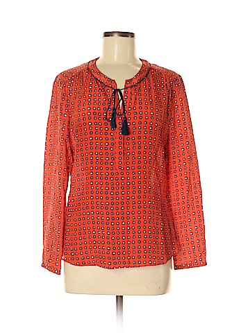 Nic + Zoe Long Sleeve Silk Top (view 1)