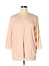 Bass 100% Polyester Pink 3/4 Sleeve Blouse Size XL - photo 1