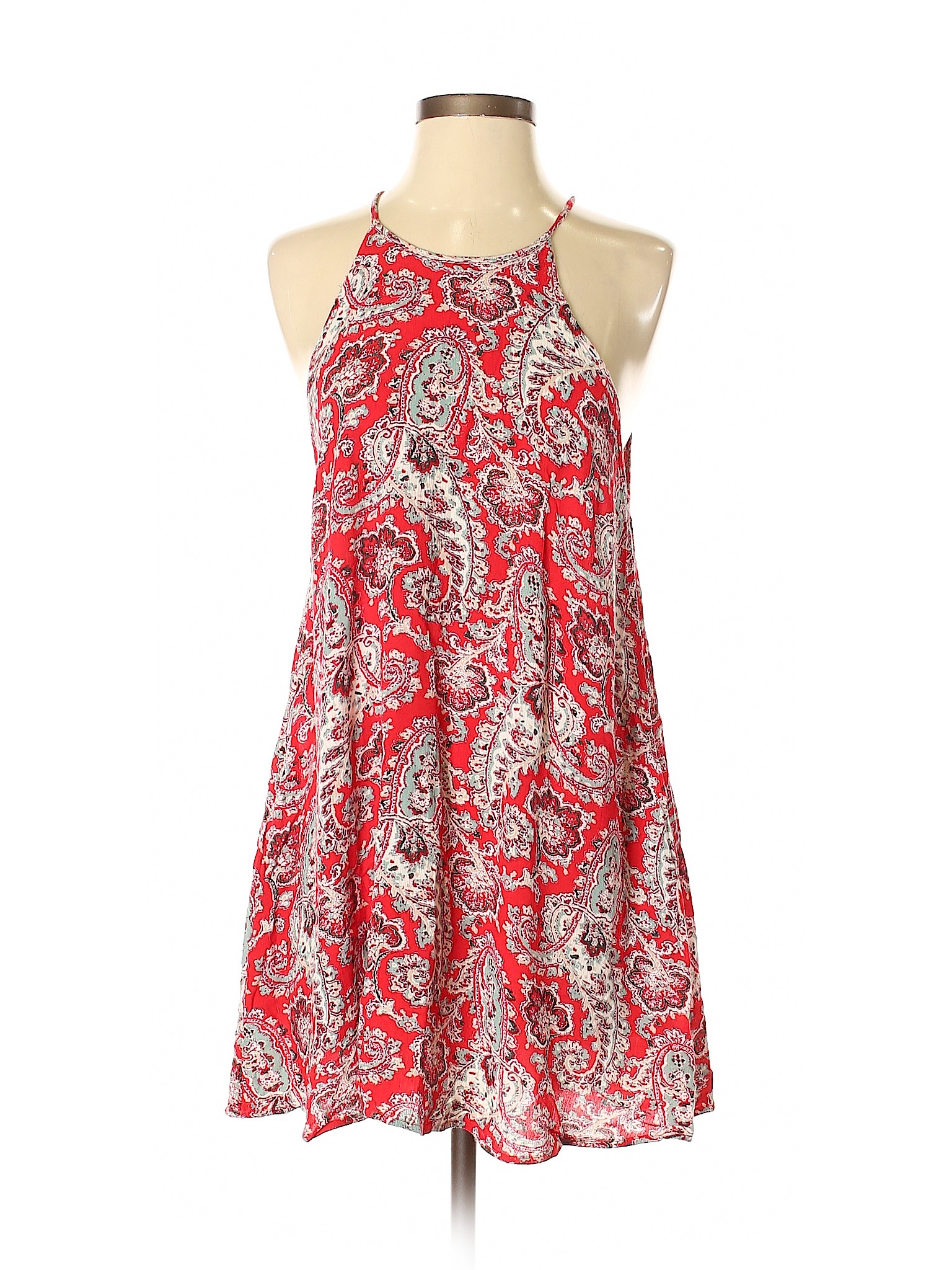 American Eagle Outfitters Women Red Casual Dress XS eBay