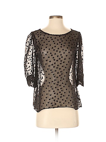 Lewis Cho 3/4 Sleeve Silk Top (view 1)