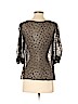 Lewis Cho 100% Silk Black 3/4 Sleeve Silk Top Size S - photo 2