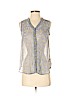 Mossimo Supply Co. 100% Polyester Gray Sleeveless Blouse Size S (petite) - photo 2