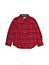 Cat & Jack 100% Cotton Checkered-gingham Red Long Sleeve Button-Down Shirt Size 4 - 5 - photo 1