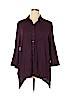 Chico's 100% Rayon Purple 3/4 Sleeve Blouse Size XL (3) - photo 1
