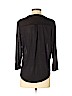 H&M 100% Polyester Black 3/4 Sleeve Henley Size S - photo 2