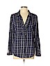 Joie 100% Cotton Blue Long Sleeve Button-Down Shirt Size L - photo 1