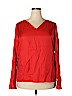 Boden Red Long Sleeve Blouse Size 16 - photo 1