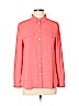 Ann Taylor LOFT 100% Polyester Pink Long Sleeve Blouse Size L (petite) - photo 1