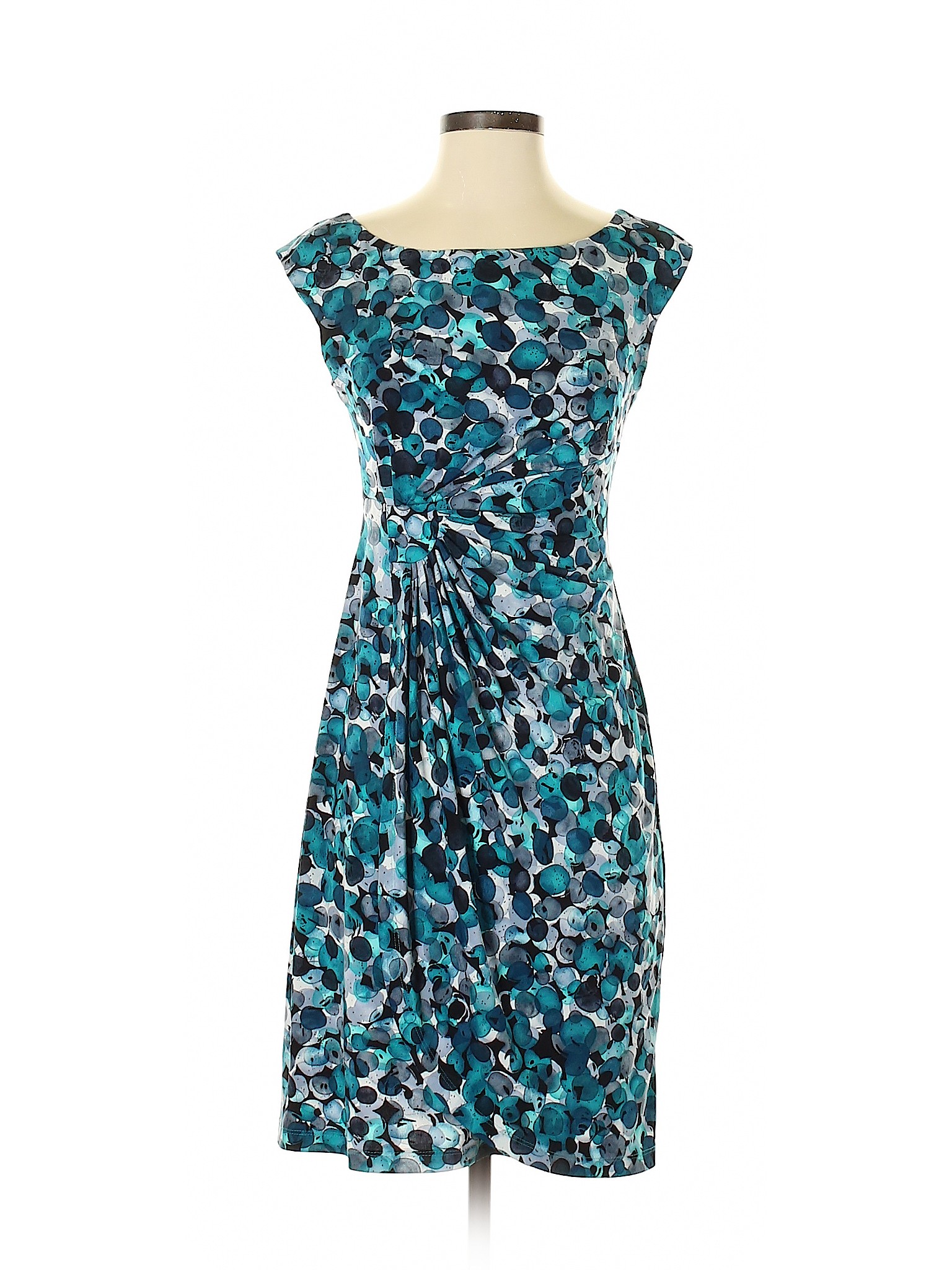 Connected Apparel Women Blue Casual Dress 4 Petite | eBay