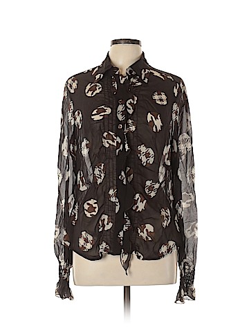 Escada Long Sleeve Silk Top (view 1)