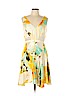 Bibhu Mohapatra 100% Silk Yellow Casual Dress Size 10 - photo 1