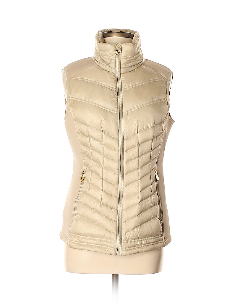 MICHAEL Michael Kors 100 Nylon Solid Tan Vest Size M 75 off thredUP