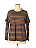Bobeau Brown Long Sleeve Top Size XL - photo 1