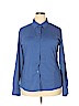 Magellan's 100% Polyester Blue Long Sleeve Button-Down Shirt Size XXL - photo 1