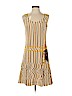 Tory Burch 100% Silk Gold Cocktail Dress Size 0 - photo 1