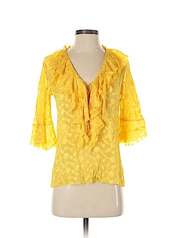 Diane von Furstenberg 3/4 Sleeve Silk Top (view 1)