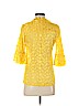 Diane von Furstenberg Yellow 3/4 Sleeve Silk Top Size 0 - photo 2