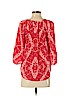 Rebecca Taylor 100% Polyester Red 3/4 Sleeve Blouse Size 4 - photo 2