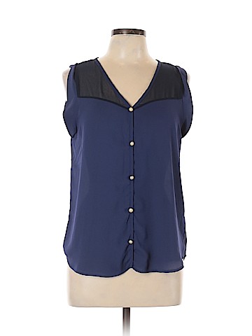 Blue Rain Sleeveless Blouse (view 1)