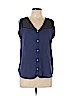 Blue Rain 100% Polyester Blue Sleeveless Blouse Size L - photo 1