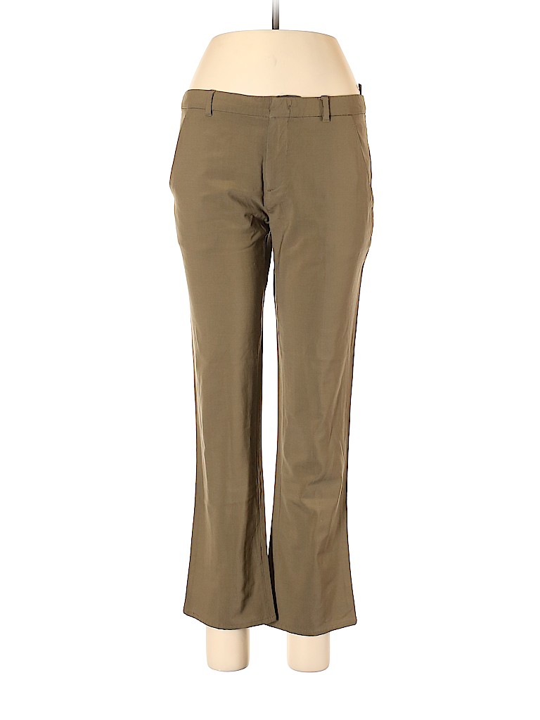 Prada Solid Green Wool Pants Size 42 (IT) - 92% off | thredUP