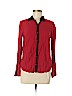 Splendid 100% Rayon Red Long Sleeve Button-Down Shirt Size M - photo 1