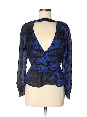 Parker Long Sleeve Silk Top (view 1)