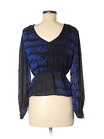 Parker Long Sleeve Silk Top (view 2)