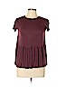 Truly Madly Deeply 100% Modal Burgundy Short Sleeve Top Size S - photo 1