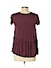Truly Madly Deeply 100% Modal Burgundy Short Sleeve Top Size S - photo 2
