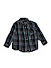 Hurley Plaid Gray Long Sleeve Button-Down Shirt Size 3T - photo 1