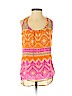Trina Turk Orange Sleeveless Silk Top Size P (petite) - photo 1