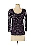 Diane von Furstenberg Purple 3/4 Sleeve Blouse Size 0 - photo 1