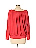 Ellen Tracy Red Silk Pullover Sweater Size L - photo 2