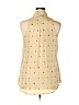 Urban Outfitters 100% Silk Tan Sleeveless Silk Top Size 14 - photo 2