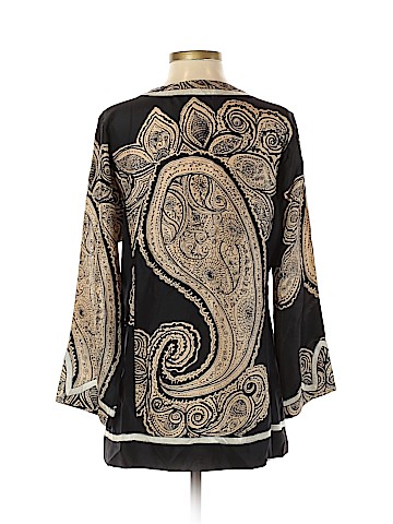 BCBGMAXAZRIA 3/4 Sleeve Silk Top (view 2)