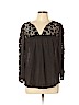 Gerard Darel 100% Rayon Black Long Sleeve Blouse Size 10 (42) - photo 1