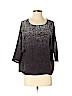 Joie 100% Polyester Black 3/4 Sleeve Blouse Size XS - photo 1