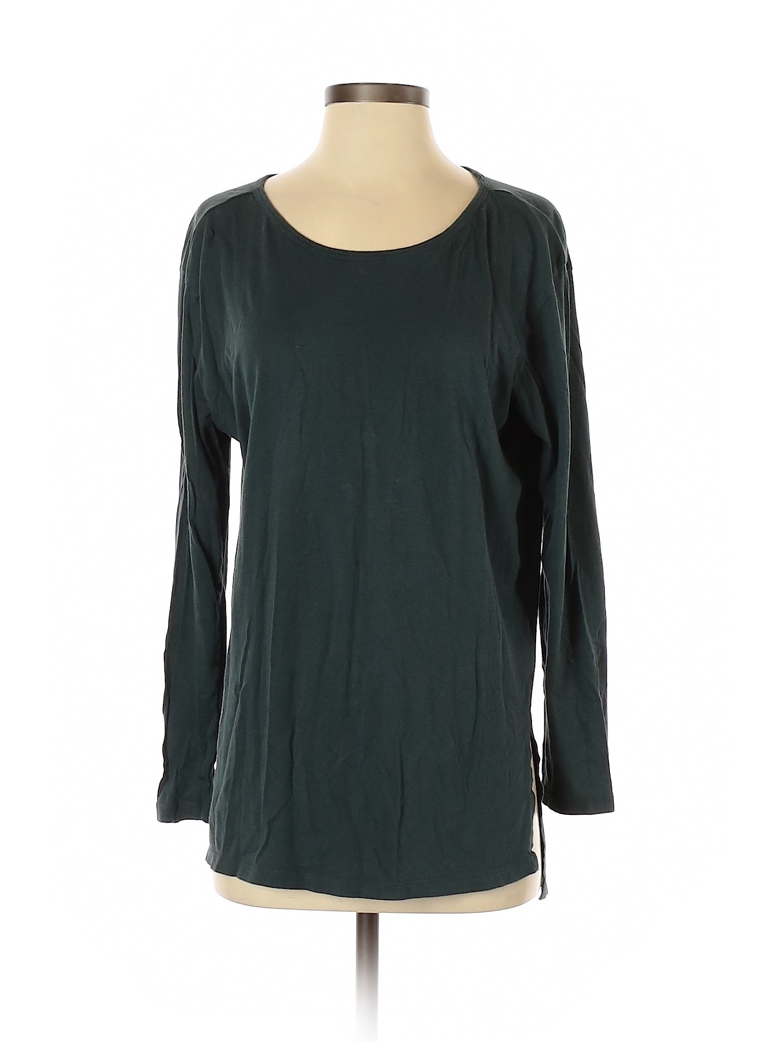 dark green long sleeve t shirt womens