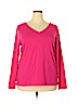 Lane Bryant Pink Long Sleeve T-Shirt Size 18 - photo 1