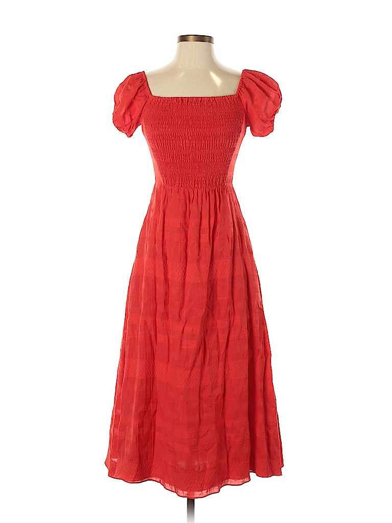 Tanya Taylor Red Casual Dress Size 2 - photo 1