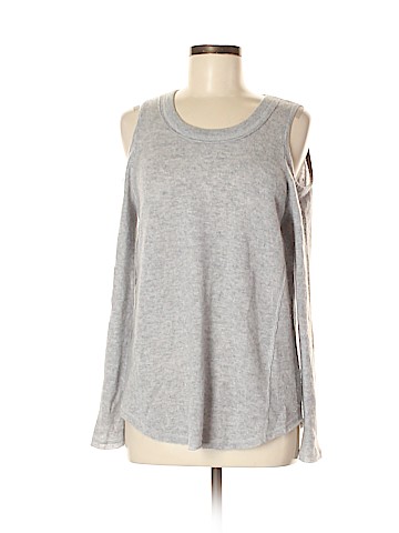 Aqua Cashmere Pullover Sweater (view 1)