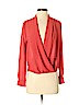 Elodie 100% Polyester Red Long Sleeve Top Size XS - photo 1