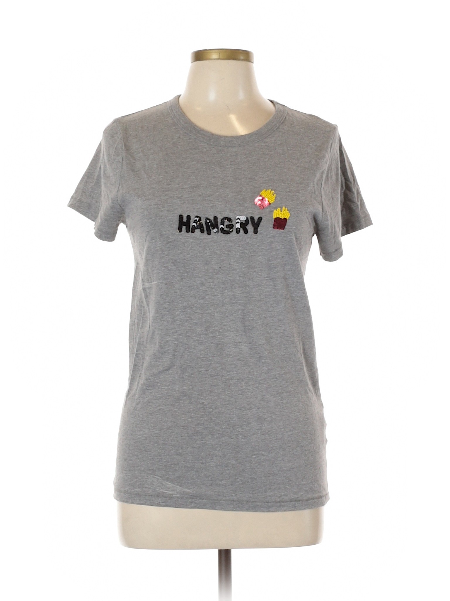 Bow Drape Women Gray Short Sleeve T Shirt Xl Ebay