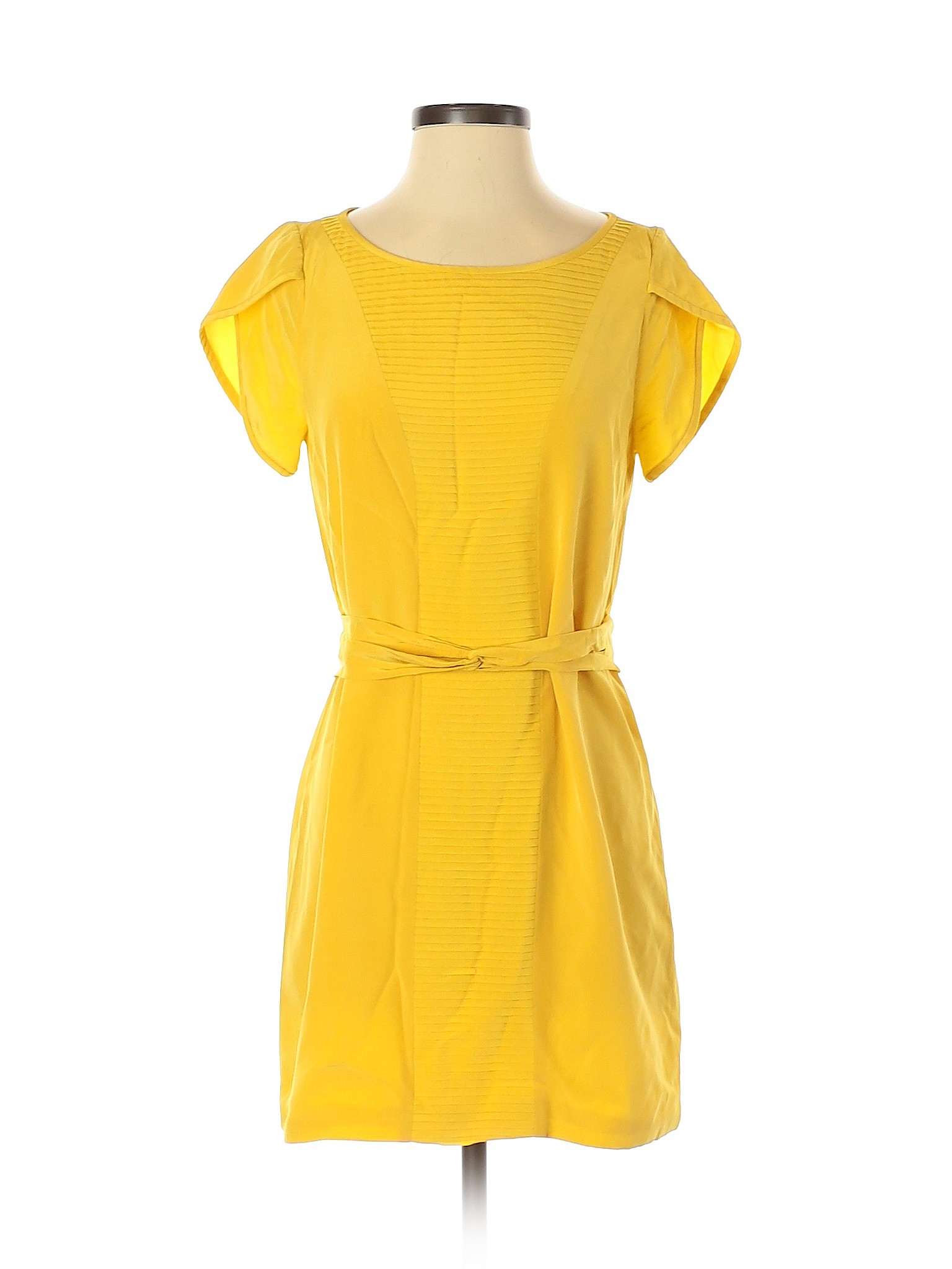 Details about Tibi Women Yellow Casual Dress 4