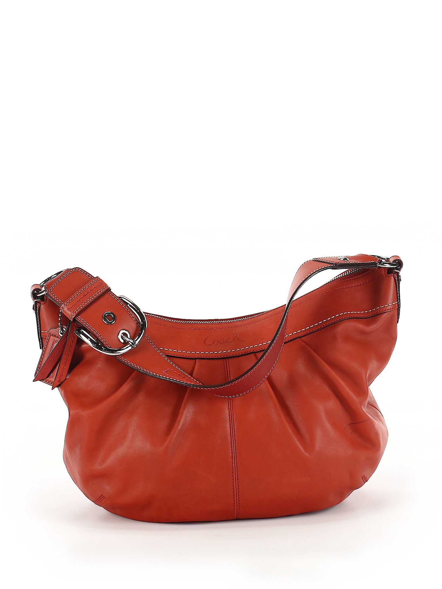 Coach Factory 100 Leather Solid Brown Leather Shoulder Bag One Size