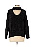 Design Lab Lord & Taylor 100% Polyester Black Pullover Sweater Size L - photo 1