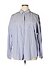 Sanctuary 100% Cotton Blue Long Sleeve Button-Down Shirt Size XL - photo 1